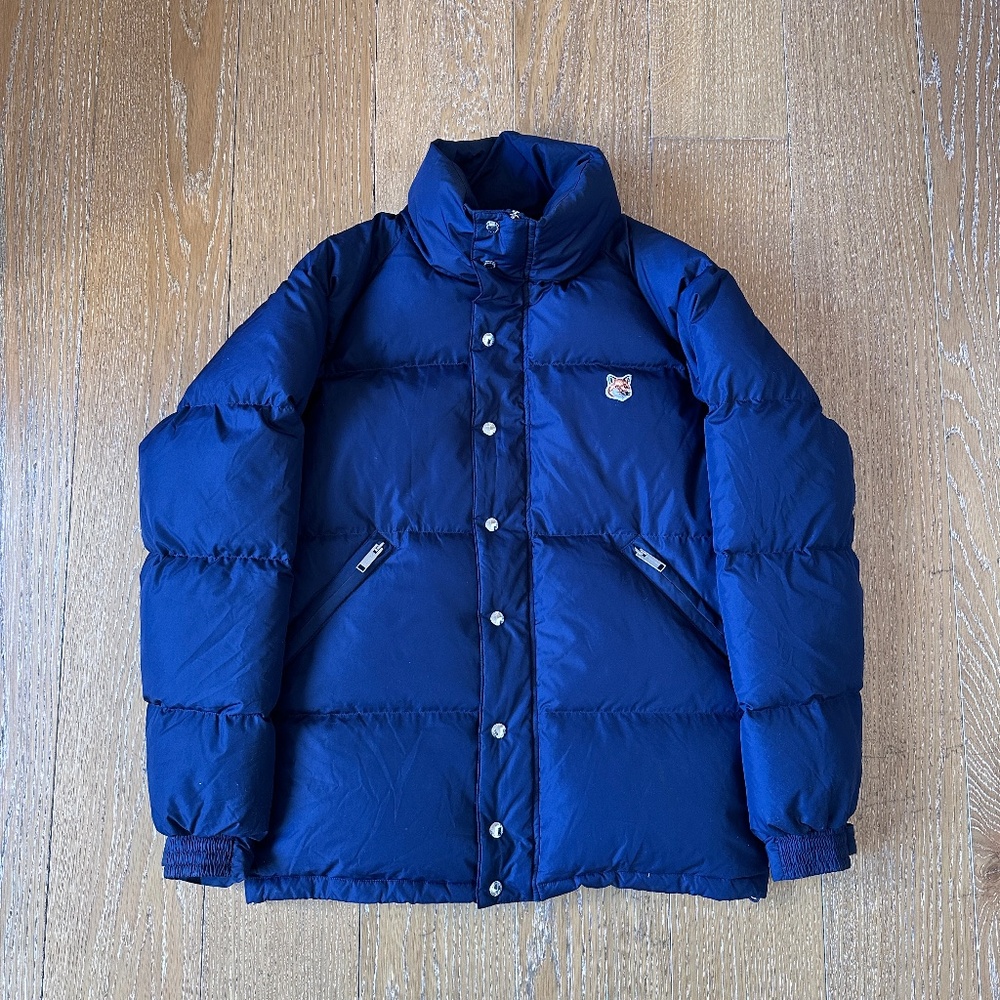 Maison Kitsune 70's Style Puffer - Navy - Men's S
